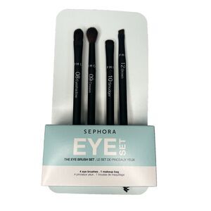 Sephora Collection Eye Brush Set 4 Pc Eyeshadow Crease Smudger Brow NEW